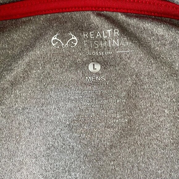 Realtree Short Sleeve Performance Fishing Shirt Men's Large - Picture 6 of 7